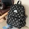 Mochila Transparente de Bolinhas para Meninas, Mochila Escolar Leve para Alunos do Ensino Fundamental II e Médio, Mochila Fofa de Grande Capacidade para o Campus