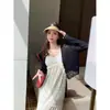 Chaqueta Cardigan Protección Solar para Mujer Delgada 2025 Nuevo Chaleco de Punto de Seda de Hielo Blanco Exterior de Verano Top Corto