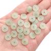 Imitação de vidro Jade Medium Hole Contas de Dinheiro de Cobre DIY Pulseira Artesanal Pulseira Colar Frisado Material Acessórios de Decoração