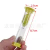 Creativo reloj de arena de plástico de 8 tiempos temporizador regalos para niños anticaída temporizador de 30 segundos 3 minutos fabricantes stock