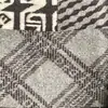 Tejido de Lana de Punto Jacquard con Forma Irregular y Patrón de Cuadros Diagonales para Cojines de Moda, Cojines Decorativos y Tapicería de Sofá, Directo del Fabricante