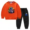 Ropa infantil transfronteriza nueva Otoño e Invierno 2023 suéter para niños pantalones traje de dos piezas de algodón para bebé manga larga de dibujos animados