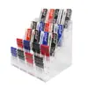 Soporte de exhibición de bolígrafos acrílico, caja de almacenamiento para bolígrafos de gel y bolígrafos de tinta, estante de exhibición, portalápices trapezoidal para supermercados y papelerías