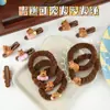 Cerdo de Guinea de Dibujos Animados Lindo Color Café con Leche Anillo de Intestino Cuerda para el Cabello Pinza para el Cabello Suave Lindo para Niña Cuerda para Cola de Caballo Accesorios para el Cabello Banda Elástica Venta al por Mayor