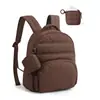 Mini Mochila Feminina Estilo Novo, Mochila Pequena Fashion, Carteira, Mochila Portátil Leve com Mini Necessaire