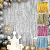 Cortina Brillante de Gotas de Lluvia 1*2m Accesorios de Cumpleaños Decoración Cortina de Puerta con Borlas Guirnalda Fiesta Boda Escenario Fondo Gota de Lluvia