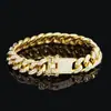 Pulseira Cubana cravejada de Diamantes para Homens, Moderna, de Luxo, Fashion, Estilo Europeu e Americano, Design Personalizado de Nicho, Joia de Mão, Joia de Presente para Mulheres