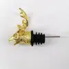 Vertedor Creativo de Aleación con Cabeza de Ciervo para Botella de Vino, para Uso en Bar y Hogar, Dispensador de Vino Elegante