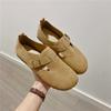 Sapatos Slip-On Tudo Incluído para Mulheres Novo Estilo Primavera e Outono 2026 Sapatos Casuais Planos Slip-On Preguiçosos com Solado Macio Mocassins de Uso Duplo