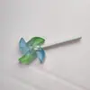 Chaveiro Pingente Moinho de Vento Pequeno Doce de Acrílico Colorido Gradiente Estilo Primavera Acessórios para Joias DIY