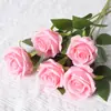 Flores Artificiais Rosa Gelo Triturado Estilo Ins Atacado Rosas Azuis Decoração de Sala de Estar Dia dos Namorados Flores Falsas Arranjo de Cena para Salão de Casamento