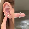 Estilo Doce e Cool Unha de Diabo Stud de Osso da Orelha de Aço Titânio Pingente de Gota D'água Brincos da Moda Joia de Orelha Exquisita de Luxo Leve para Mulheres