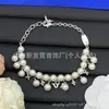 [Novidades Contínuas] Pulseira Cruzada Nova de Alta Qualidade Réplica Lv Letra V com Etiquetas, Artesanato de Ponta Atacado