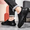Zapatos de Malla para Hombre de Nuevo Tamaño Grande Transfronterizos, Transpirables y Cómodos Slip-On Perezosos Casuales, Zapatos Ligeros para Caminar al Aire Libre para Hombres
