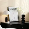 Conjunto de arte preto e branco, luminária de mesa, ornamento de mesa, hall de entrada, sala de estar, rack de TV, decoração suave de alta qualidade, produto de nicho