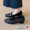 Sapatos baixos macios populares estilo francês para mulheres, nova coleção outono 2026, sapatos Mary Jane, estilo slip-on casual, perfeitos para combinar com saias