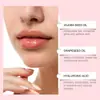 Ouhoe Aceite Labial Nutritivo y Rellenador Cuidado Labial Hidratante Líneas Labiales Hidratante No Pegajoso Aceite Labial de Alto Brillo