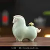 Hazte Rico Inmediatamente Cerámica Creativa Zodiaco Caballo Tang Pequeño Mascota de Té Adornos Sala de Té Mesa de Té Decoración Mascota Regalos