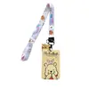 Estuche para Tarjetas Estudiante Winnie the Pooh con Cuerda Larga Estuche Protector para Colgar Tarjeta de Comida en el Cuello Estuche para Tarjeta de Acceso Tarjeta de Autobús Hebilla Tarjeta Anti-pérdida