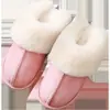 Pantuflas de Algodón Ropa de Casa de Felpa Otoño e Invierno Más Vendidas Pareja Cálidas Antideslizantes de Algodón para Mujer Pantuflas para Damas al por Mayor