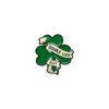 Insígnia Original do Dia de São Patrício Irlandês Insígnia Comemorativa Elfo Verde Trevo de Quatro Folhas da Sorte Insígnia de Liga
