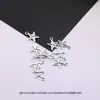 Colgante de Aleación de Plata Antigua de Caracola de Vida Marina para Collar Pulsera DIY Hecho a Mano Amuletos Accesorios de Joyería