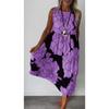 2025 Europa y Estados Unidos verano transfronterizo nueva ropa de mujer estación independiente AliExpress moda estampado sin mangas vestido de encaje