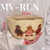 Oso Navideño 2025 Fresa Cerámica Tazón Decoración Pastel Papá Noel Muñeco de Nieve Velas Círculo de Hierba Inserto para Postre