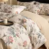 Encuentra el estilo acogedor con este juego activo de cuatro piezas 100% algodón eco-cepillado, cálido y grueso para invierno, con estampado digital, de Nantong bedding