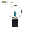 Gran Venta Precio Especial Simple Moderno Accesible Lujo Decoraciones Decorativas de Cristal Habitación Modelo Sala de Estar Mueble de TV Artesanías de Metal
