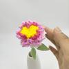 Flor de peônia de tricô de lã finalizada em estoque estilos de atacado de decoração de interiores presente de feriado simulação flores