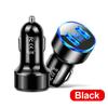 Isqueiro 3.1A display digital Carregador de carro carro dual-port USB carregador de carro um para dois aparelhos elétricos de carro de 2 portas atacado