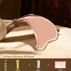 Tabla de Belleza Gua Sha Hecha de Cobre Puro Genuino para Masaje Facial, de Cuello y Linfático, Uso en Casa, Tabla de Masaje Pequeña de Delfín en Forma de Corazón