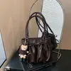 Bolso cubo de alta gama de gran capacidad para mujer, nuevo bolso de hombro de moda 2026 para ir al trabajo, bolso de mano tipo tote de estilo relajado