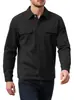Novo Cardigan Xadrez Casual de Outono e Inverno Masculino com Gola Reversível Tamanho Europeu Camisa Fashion com Bolsos com Zíper e Moletom Abotoado para Homens
