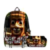 Temporada de Regreso a Clases Mochila Personas de Palo de Madera y Bestia Marina Tungtungtung Mochila Estuche para Lápices de Doble Capa Juego de Dos Piezas