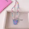 Decorações de Colar de Brinquedo Desenho Animado Fofo Infantil Menina Kulomi Pingente de Pérolas Joias Acessórios de Princesa para Bebê