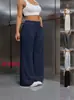 Calça Feminina Casual Solta de Cintura Baixa Wide Leg Estilo Europeu e Americano Desejo Comércio Exterior Transfronteiriço Primavera e Outono 2026
