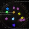 Accesorios Populares de Xiaohongshu para Uñas con Brocado de Nube y Estrellas, Decoraciones de Uñas Luminosas Translúcidas Estilo Francés, Accesorios para Aretes DIY