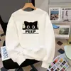 Sudadera Huamian Negra de Cuello Redondo para Mujer, Nuevo Estilo Otoño e Invierno 2026, Top Holgado de Talla Grande con Mangas Largas, Chaqueta de Forro Polar de Invierno