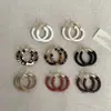 Aretes Redondos Envueltos en Cuero de Aguja Plateada, Aros Artísticos Retro Simples, Pendientes de Lujo Ligero de Moda de Alta Gama al por Mayor para Mujer