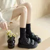 Calcetines holgados estilo ballet para mujer, finos de malla para primavera y verano, absorbentes de sudor, transpirables, calcetines de color liso hasta la mitad de la pantorrilla, versátiles para usar dentro de los zapatos