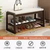 Banco de Zapatos de Madera Maciza para Pasillo del Hogar, Taburete Sencillo para Cambiarse los Zapatos en la Entrada, Zapatero con Asiento Integrado en la Entrada