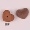 Estilo coreano otoño e invierno felpa flocado parche corazón de amor diy aretes accesorios para el cabello funda para teléfono móvil accesorios zapatos con agujeros