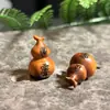 Calabaza Tallada de Madera de Azufaifo Golpeada por un Rayo Accesorios de Colgante DIY Llavero de Madera Cadena para Bolsos Suéter Accesorios de Colgante