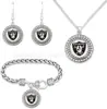 Conjunto Mais Quente da Amazon de Pulseira, Colar e Brincos de Futebol NFL