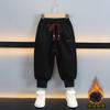 Pantalones deportivos nuevos de invierno para niño 2025 Pantalones gruesos con forro polar para niños Pantalones largos deportivos casuales de otoño e invierno para niño