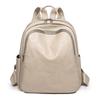 Bolso de mujer nuevo transfronterizo, mochila con textura de cuero suave de PU, bolso de viaje con estampado de letras de moda, bolso de viaje ligero y sencillo