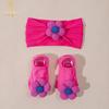 Accesorios Europeos y Americanos Transfronterizos para Cabello de Bebé Calcetines Calcetines Antideslizantes Set Diadema Infantil Diadema de Flor Linda para Bebé