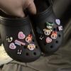 Acessórios Crocs Flor de Sapato Desenho Animado Legal Policial Fivela de Sapato DIY Fivela Decorativa Acessórios para Sapatos